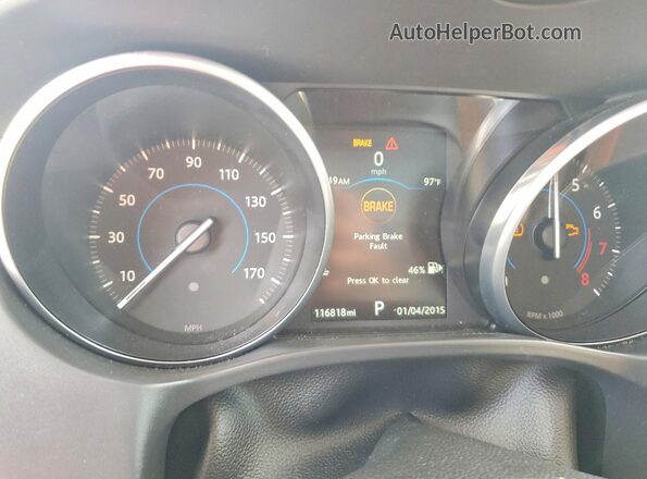 SADCJ2BV4HA067080 2017 JAGUAR F-PACE White Instrument cluster view