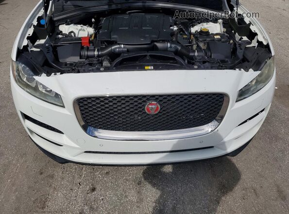 SADCJ2BV4HA067080 2017 JAGUAR F-PACE White Engine compartment view