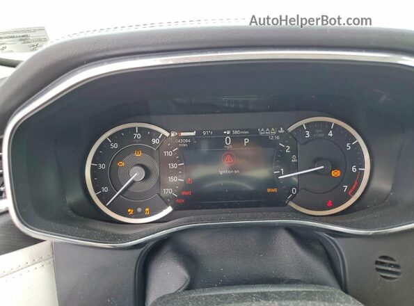 SADCJ2EX3PA715780 2023 JAGUAR F-PACE White Instrument cluster view