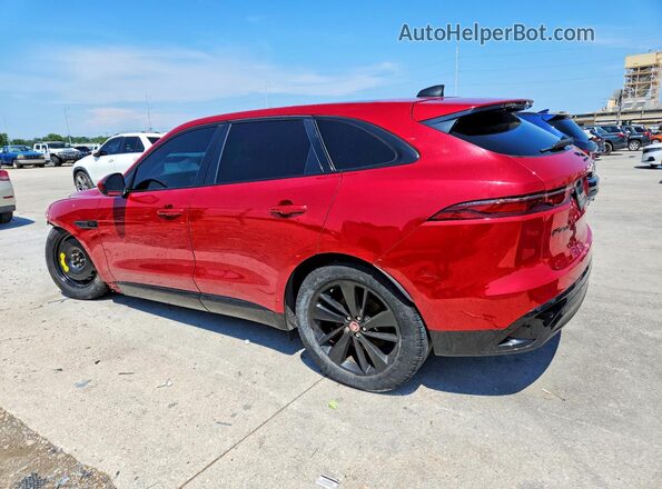 SADCJ2EX6NA699393 2022 JAGUAR F-PACE Red Rear left