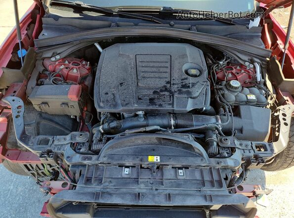 SADCJ2EX6NA699393 2022 JAGUAR F-PACE Red Engine compartment view