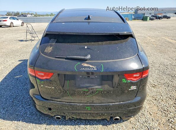 SADCM2FV0JA298825 2018 JAGUAR F-PACE Black Հետևի տեսք