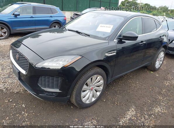 SADFP2FX1J1Z32469 2018 JAGUAR E-PACE Black წინა მარცხენა ხედი სამი მეოთხედიდან
