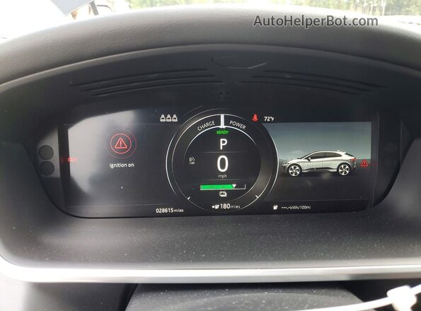 SADHB2S17L1F85020 2020 JAGUAR I-PACE Black Вид щитка приладів