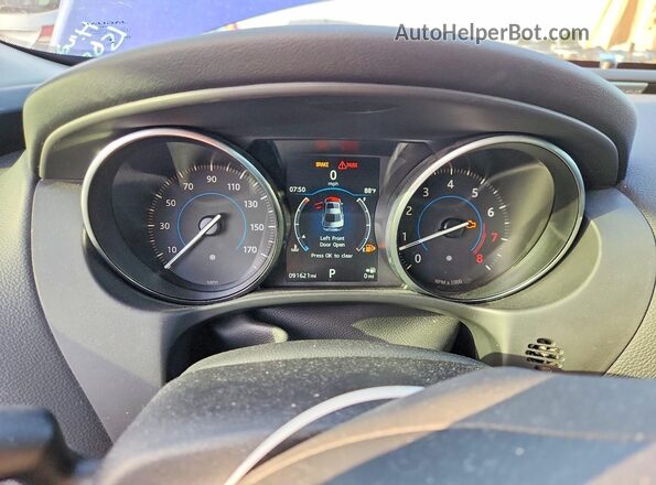 SAJAJ4BV3HA974208 2017 JAGUAR XF Blue Instrument cluster view