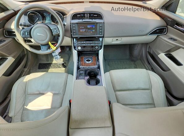 SAJAK4BV8HA973648 2017 JAGUAR XF Blue Dashboard view