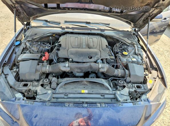 SAJAK4BV8HA973648 2017 JAGUAR XF Blue Rear interior view