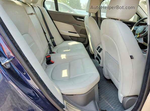 SAJAK4BV8HA973648 2017 JAGUAR XF Blue Rear seats view