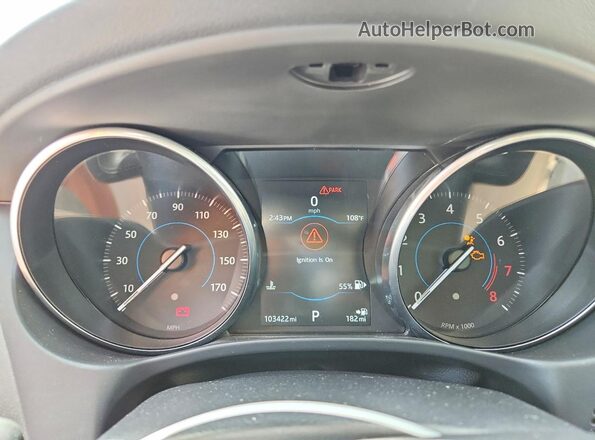 SAJAR4BG5HA975791 2017 JAGUAR XF Blue Instrument cluster view