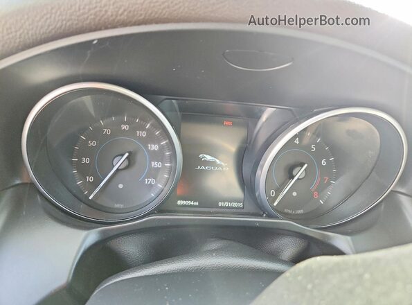 SAJBD4BV6HCY32354 2017 JAGUAR XF Green Instrument cluster view
