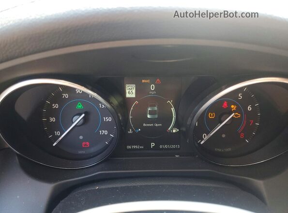 SAJBG4BVXGCY08189 2016 JAGUAR XF White Instrument cluster view