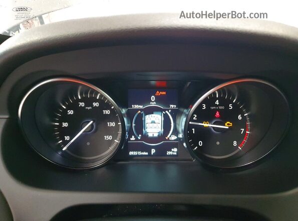 SALCP2FX1KH809321 2019 LAND ROVER DISCOVERY Gray Widok zestawu wskaźników