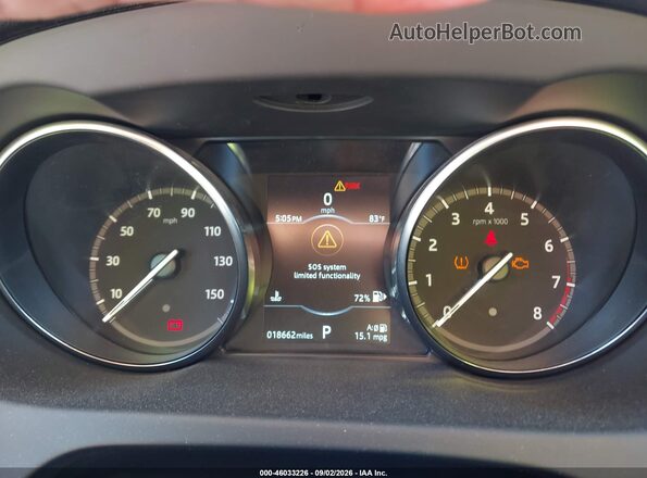 SALCT2GX2KH785959 2019 LAND ROVER DISCOVERY SPORT Gray უკანა სავარძლების ხედი