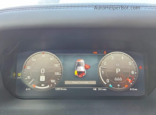 SALE27EU0R2318764 2024 LAND ROVER DEFENDER Gray Սարքավորումների վահանակի տեսք