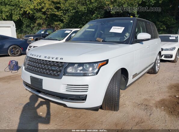 SALGR2FV5HA359071 2017 LAND ROVER RANGE ROVER White Передня ліва чверть