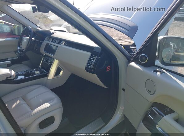 SALGR2FV5HA359071 2017 LAND ROVER RANGE ROVER White Вид салону спереду