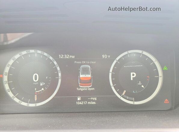 SALGS2FE6HA368026 2017 LAND ROVER RANGE Black Widok zestawu wskaźników