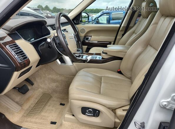 SALGS2PF5GA291641 2016 LAND ROVER RANGE White Front interior view