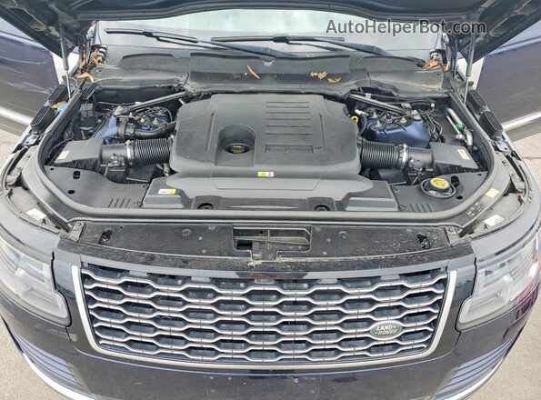 SALGS2RU1MA433619 2021 LAND ROVER RANGE Blue Vista del compartimento del motor