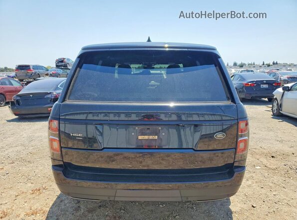 SALGS2RU3NA464260 2022 LAND ROVER RANGE Black Вид ззаду