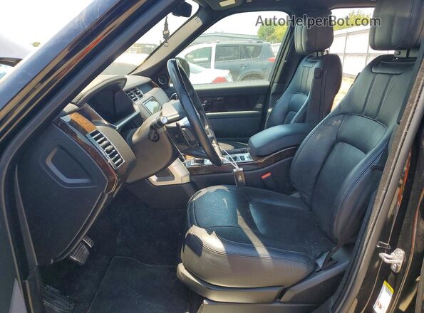 SALGS2RU3NA464260 2022 LAND ROVER RANGE Black Вид салону спереду