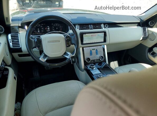 SALGS2SV6KA555425 2019 LAND ROVER RANGE Black Dashboard view