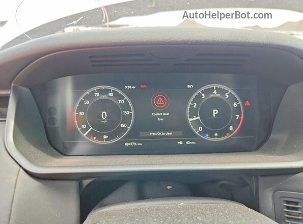 SALRG2RV7L2416397 2020 LAND ROVER DISCOVERY White Instrument cluster view