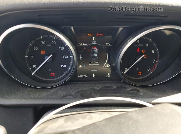 SALRGBBV3HA044239 2017 LAND ROVER DISCOVERY White Вид щитка приладів