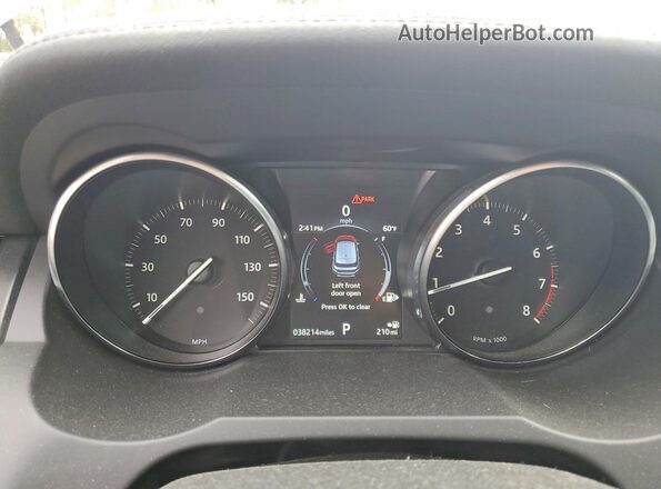 SALVC2RX2JH301793 2018 LAND ROVER RANGE Gray Instrument cluster view