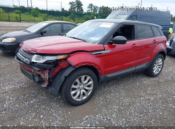 SALVP2BG4HH235269 2017 LAND ROVER RANGE ROVER EVOQUE Red წინა მარცხენა ხედი სამი მეოთხედიდან