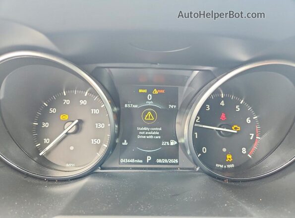 SALVP2RX3JH322642 2018 LAND ROVER RANGE White Instrument cluster view