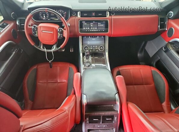 SALWR2REXKA841937 2019 LAND ROVER RANGE White Widok deski rozdzielczej