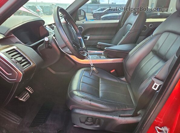 SALWR2RK1JA184966 2018 LAND ROVER RANGE Red Widok wnętrza z przodu