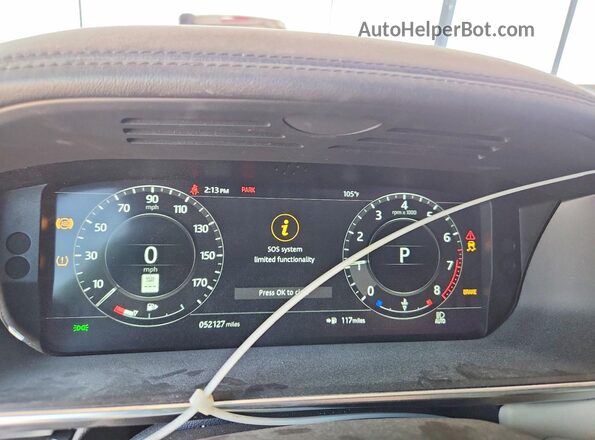 SALWR2SE0LA707188 2020 LAND ROVER RANGE White Instrument cluster view