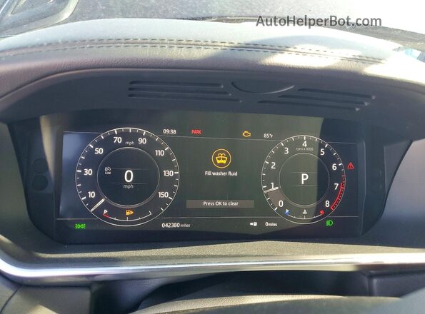 SALWR2SU5LA893401 2020 LAND ROVER RANGE Black Սարքավորումների վահանակի տեսք