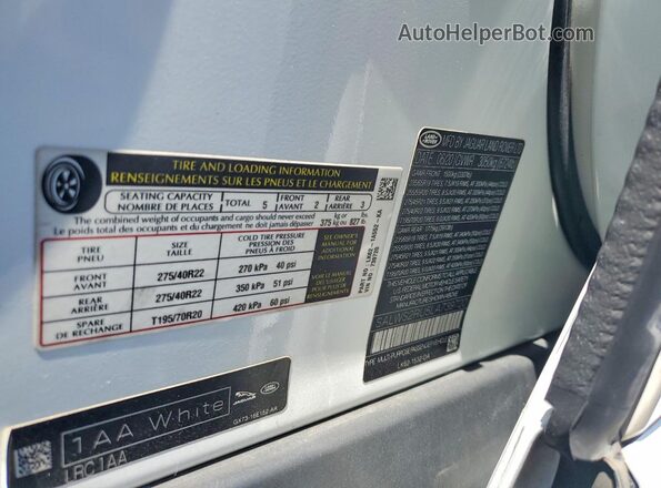 SALWS2RU5LA739720 2020 LAND ROVER RANGE Белый Вид подкапотного пространства