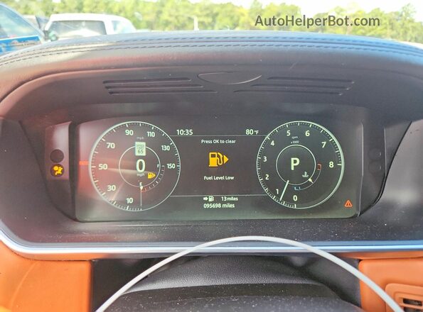SALWV2FV9HA670686 2017 LAND ROVER RANGE White Вид щитка приладів