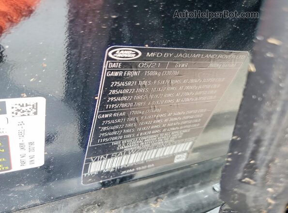 SALWZ2RE8NA202198 2022 LAND ROVER RANGE Black Սալոնի 360 աստիճան տեսք