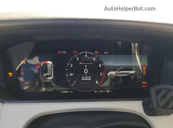 SALYL2EX4KA212949 2019 LAND ROVER RANGE Gray Widok zestawu wskaźników