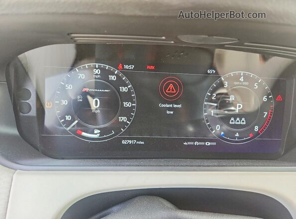 SALYL2FV5KA225741 2019 LAND ROVER RANGE Красный Вид щитка приборов