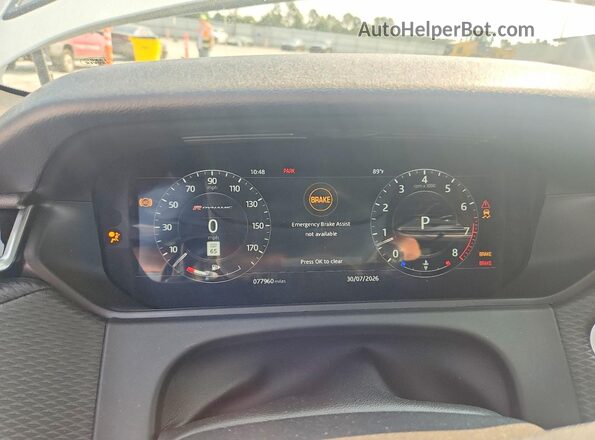 SALYL2RV1JA771382 2018 LAND ROVER RANGE White ხელსაწყოთა პანელის ხედი