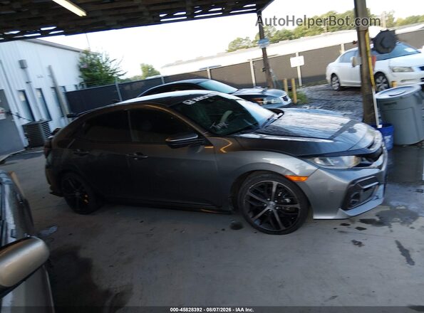 SHHFK7H41MU226493 2021 HONDA CIVIC Gray Вид задньої частини салону