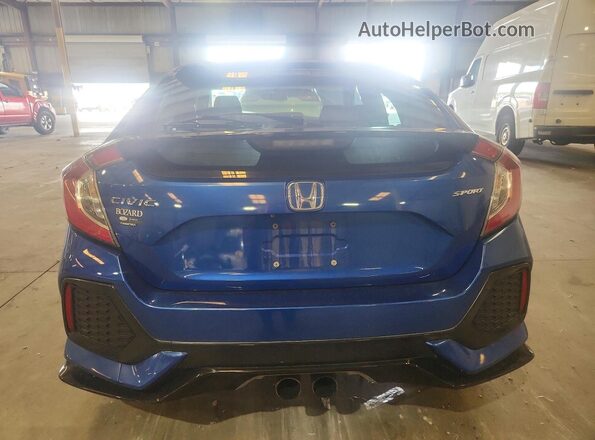 SHHFK7H45HU212988 2017 HONDA CIVIC Blue Widok z tyłu