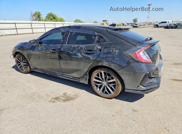 SHHFK7H47MU408778 2021 HONDA CIVIC Black უკანა მარცხენა