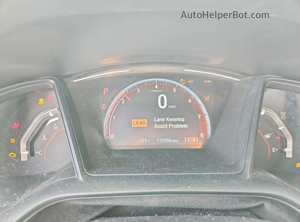 SHHFK7H48MU212591 2021 HONDA CIVIC Black Widok zestawu wskaźników