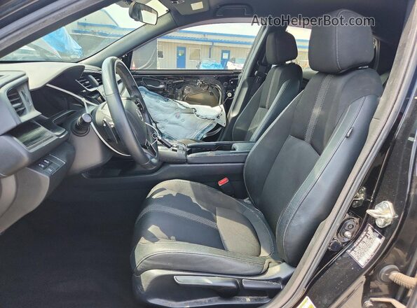 SHHFK7H48MU212591 2021 HONDA CIVIC Black Widok wnętrza z przodu