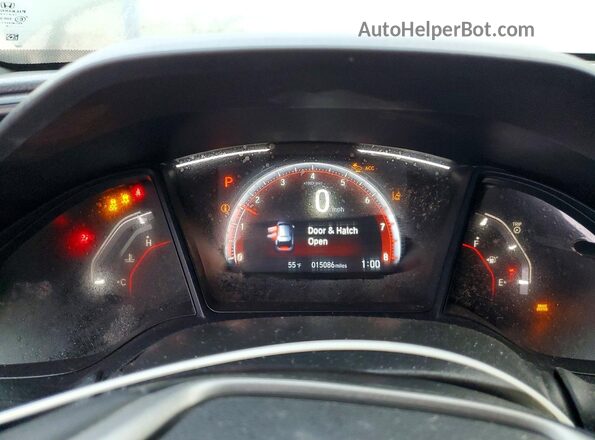 SHHFK7H49LU218589 2020 HONDA CIVIC Gray Вид щитка приладів