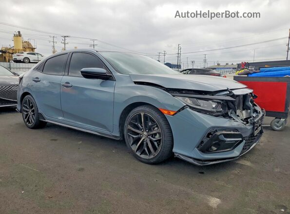 SHHFK7H49MU412749 2021 HONDA CIVIC Gray Przód prawy