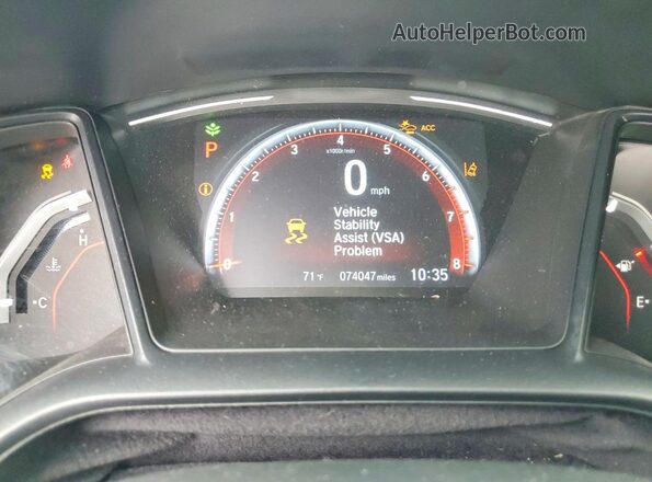 SHHFK7H49MU412749 2021 HONDA CIVIC Gray Widok zestawu wskaźników