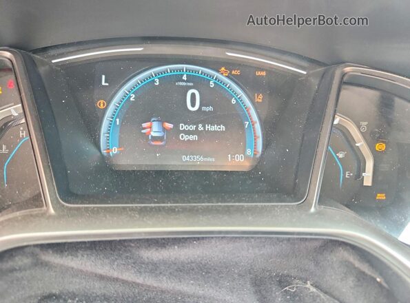 SHHFK7H62MU401724 2021 HONDA CIVIC Black ხელსაწყოთა პანელის ხედი